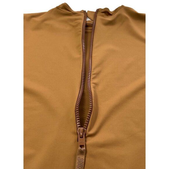 SKIMS Swim Long Sleeve One Piece Almond Large - Picture 8 of 14